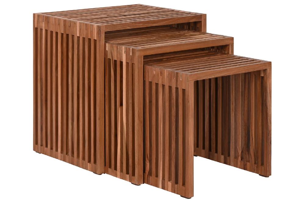 Dekodonia MESITA AUXILIAR TECA NATURAL TRIPLE