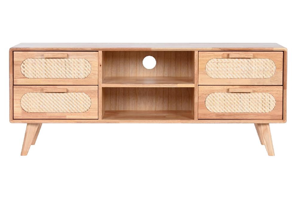 Dekodonia MUEBLE TV MADERA Y RATÁN