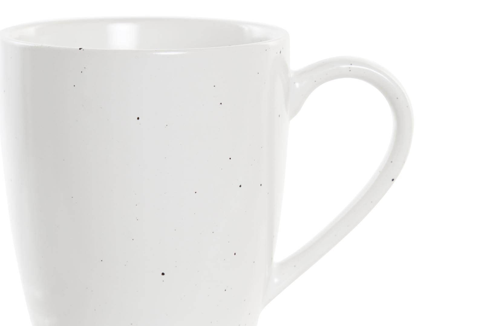 Dekodonia PACK CUATRO TAZAS CON COLGADOR BLANCO