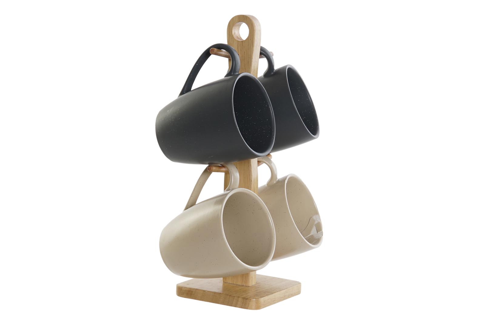 Dekodonia PACK CUATRO TAZAS GRES CON COLGADOR