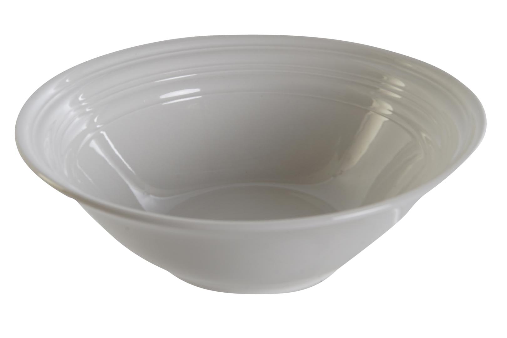 Dekodonia PACK OCHO PLATOS HONDOS PORCELANA BLANCA