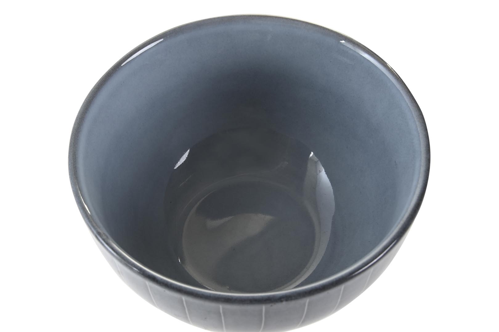 Dekodonia PACK SEIS BOWLS GRES RAYAS AZULES