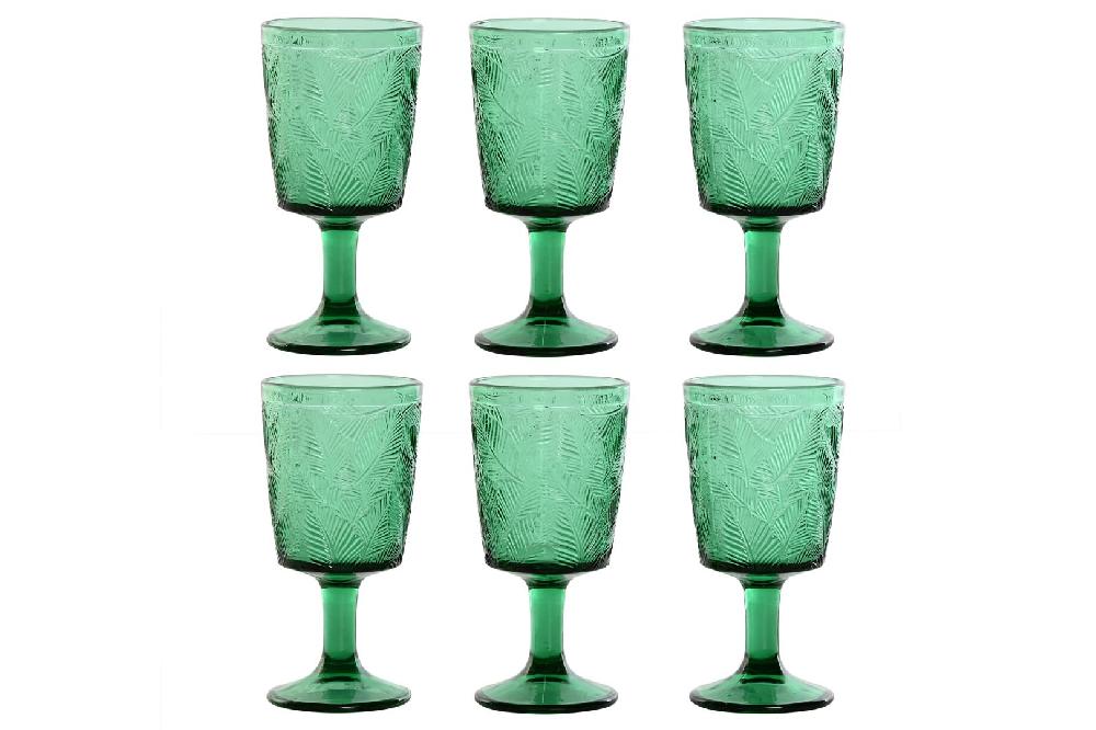 Dekodonia PACK SEIS COPAS HOJAS RELIEVE