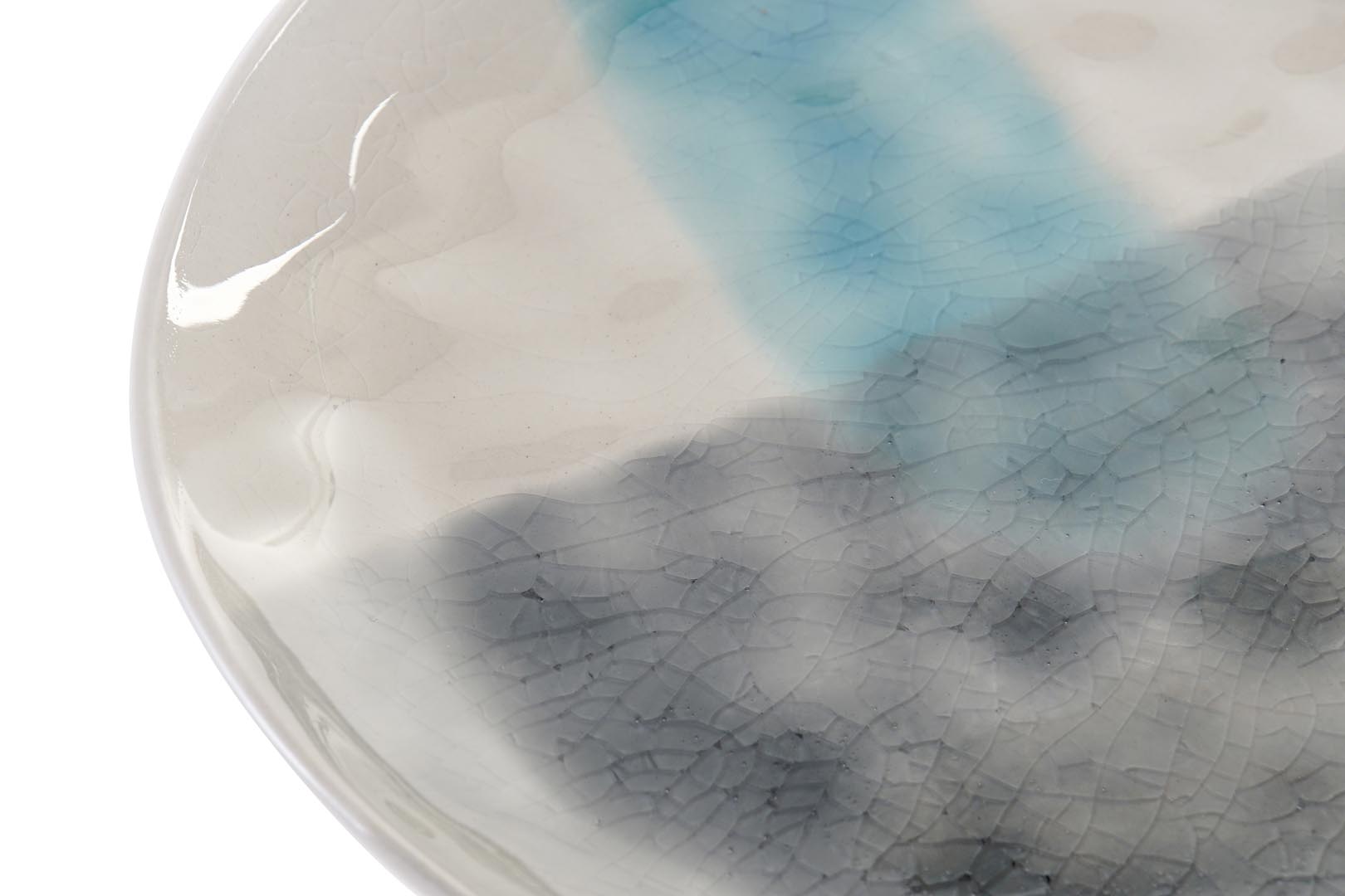 Dekodonia PACK SEIS PLATOS GRES ESMALTADO AZUL