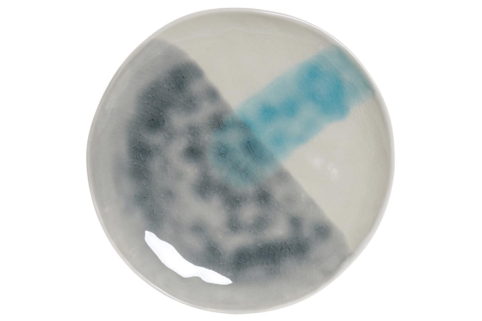 Dekodonia PACK SEIS PLATOS GRES ESMALTADO AZUL