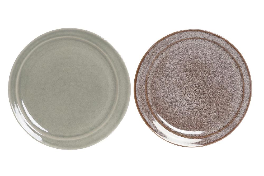 Dekodonia PACK SEIS PLATOS GRES ESMALTADO GRANDES