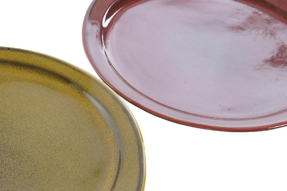 Dekodonia PACK SEIS PLATOS GRES ESMALTADO PEQUEÑOS