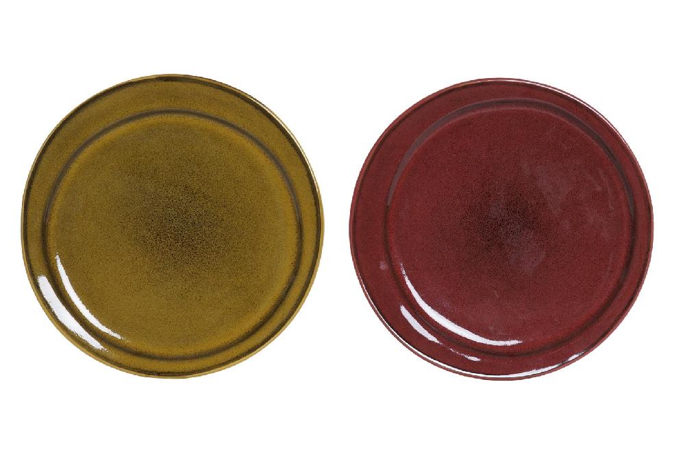 Dekodonia PACK SEIS PLATOS GRES ESMALTADO PEQUEÑOS