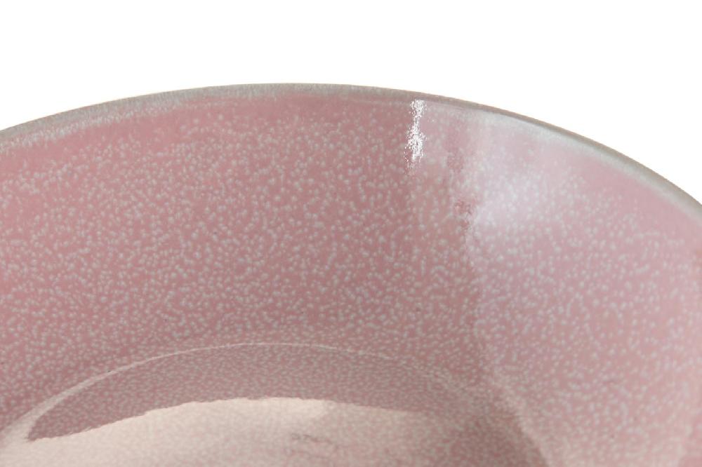 Dekodonia PACK SEIS PLATOS HONDOS GRES RAYAS ROSAS