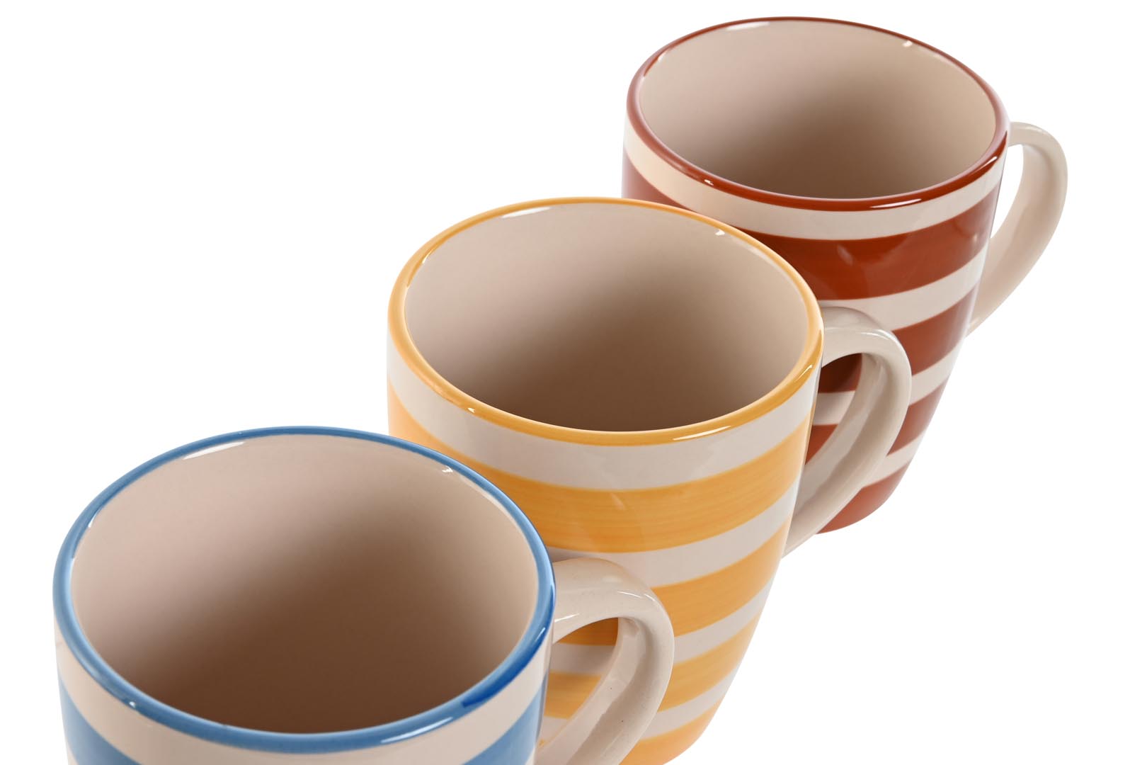 Dekodonia PACK SEIS TAZAS LOZA RAYAS