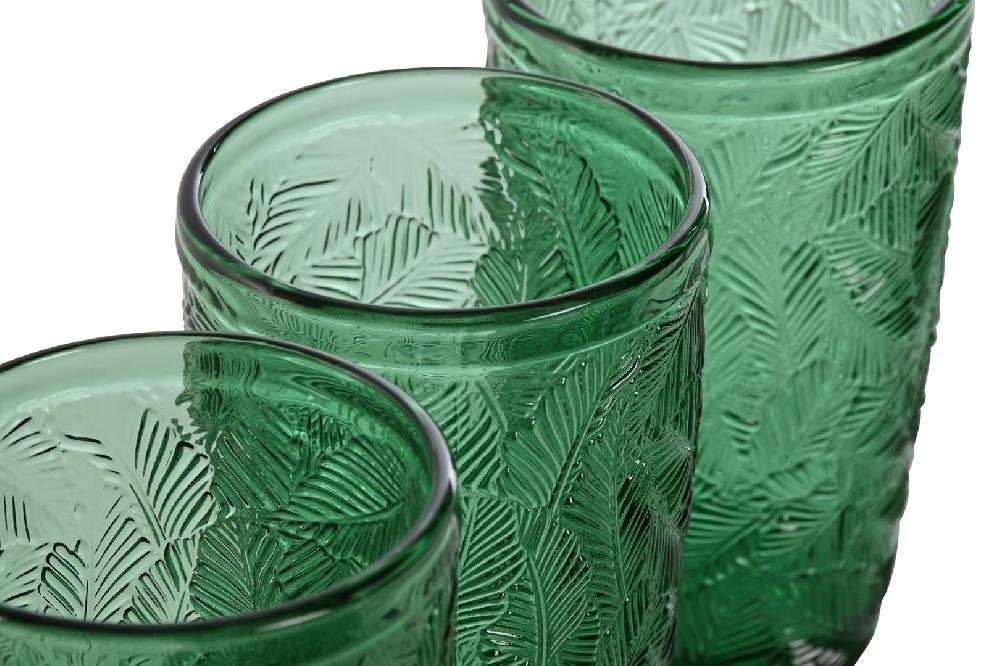 Dekodonia PACK SEIS VASOS ALTOS HOJAS RELIEVE