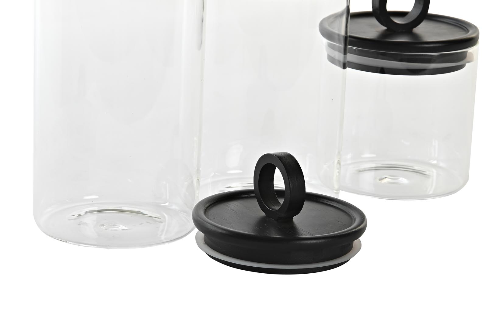 Dekodonia PACK TRES BOTES CON TAPA BAMBÚ