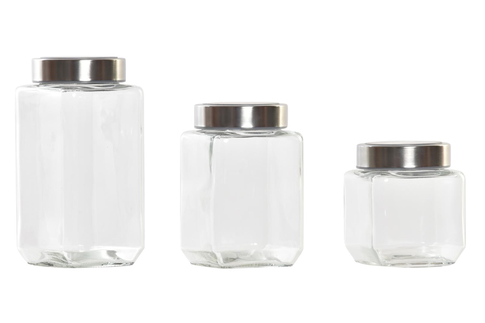 Dekodonia PACK TRES BOTES CON TAPA INOX