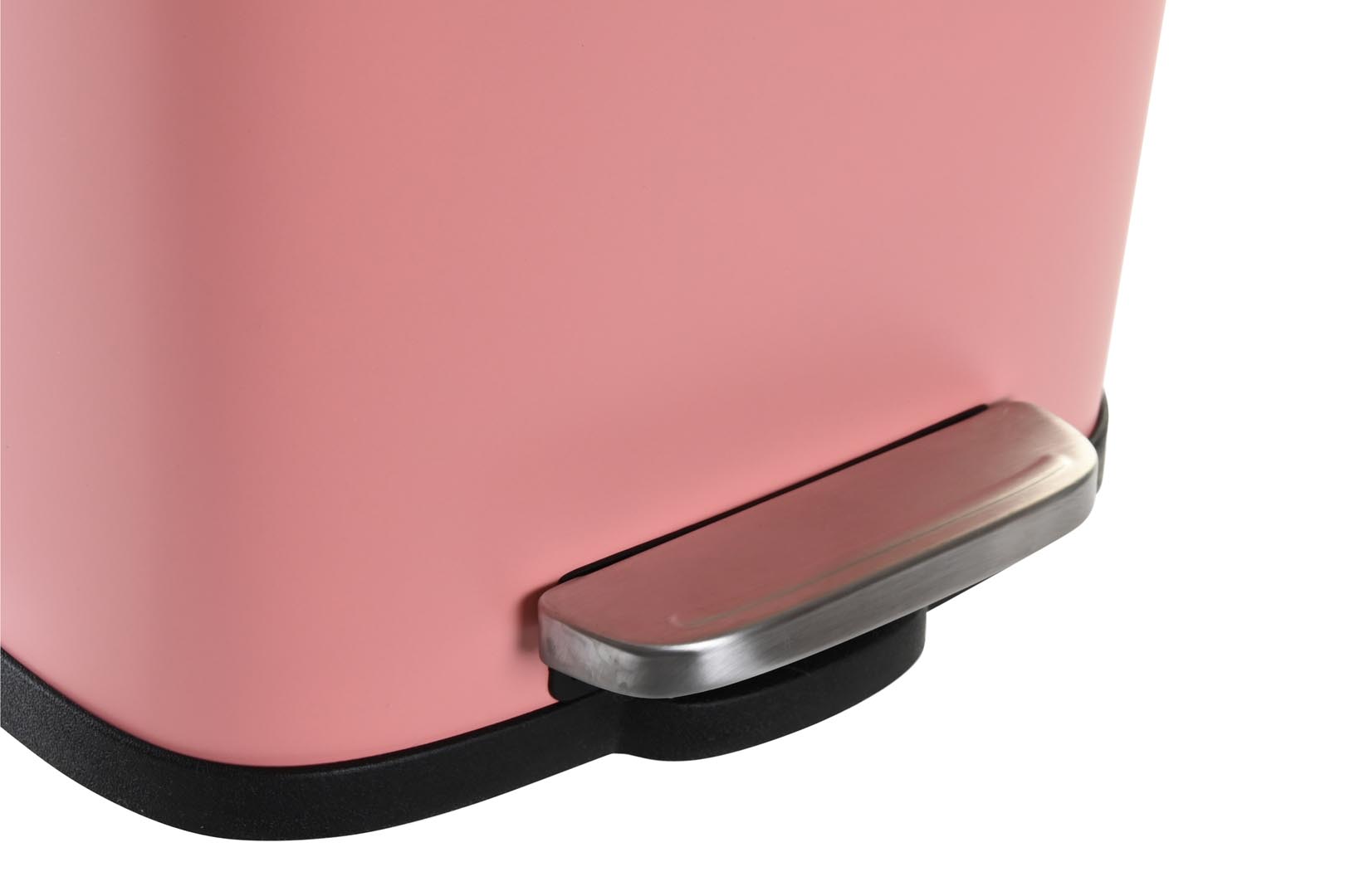 Dekodonia PAPELERA METAL ROSA CERRADO LENTO 5L