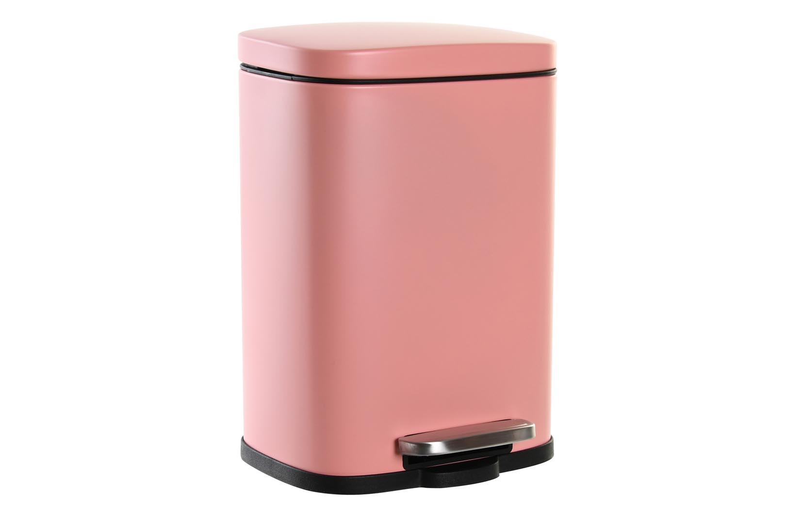 Dekodonia PAPELERA METAL ROSA CERRADO LENTO 5L