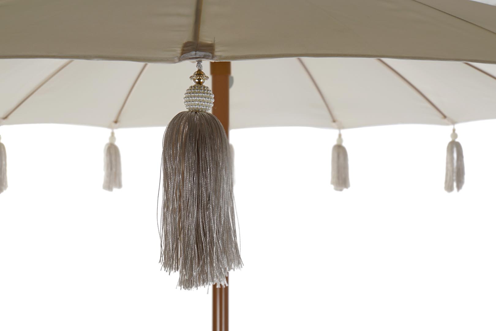 Dekodonia Parasol Algodón Y Metal Flester Beige