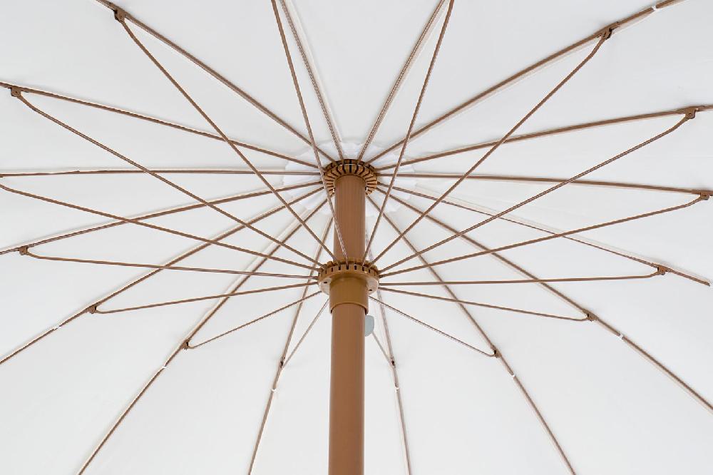 Dekodonia Parasol Algodón Y Metal Flester Beige