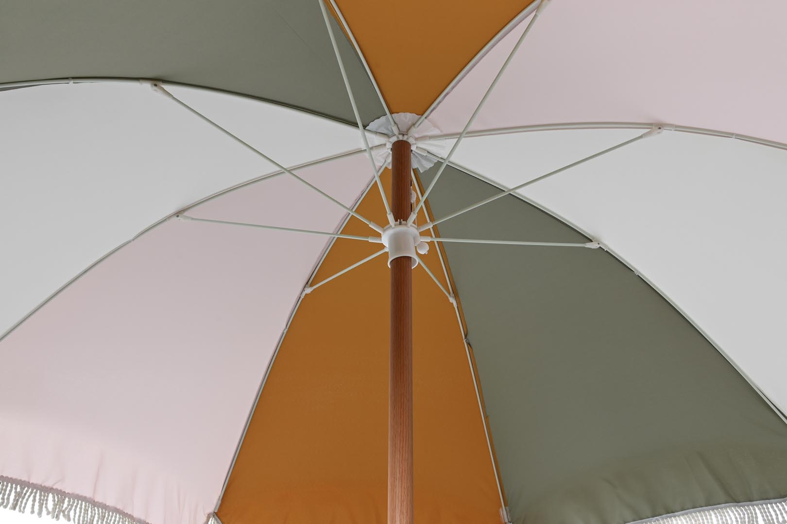 Dekodonia PARASOL ALUMINIO Y MADERA MULTICOLOR