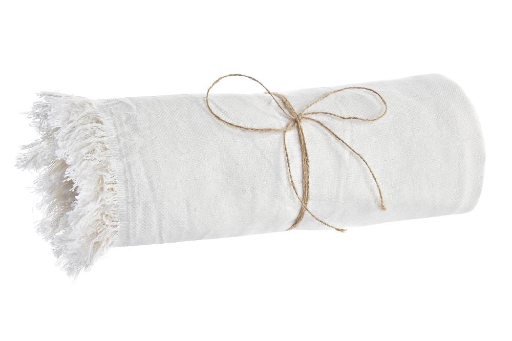 Dekodonia PLAID ALGODÓN RECICLADO BLANCO PEQUEÑO