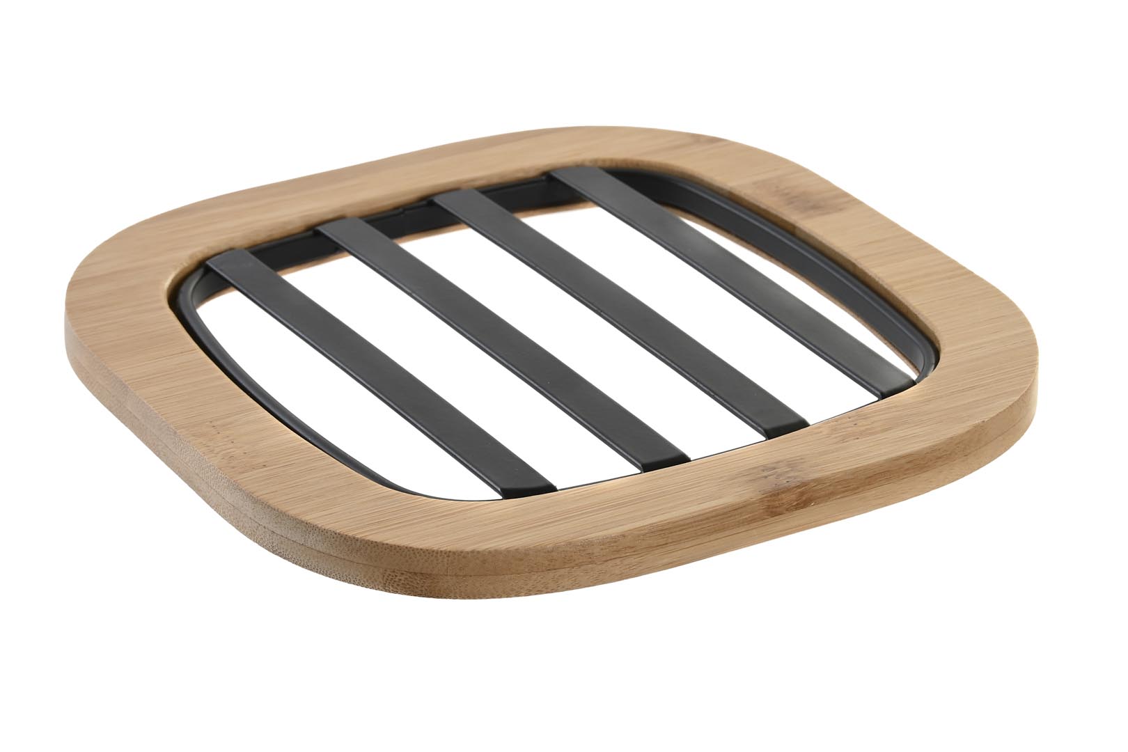 Dekodonia Salvamantel acero bambu 17x17x1 negro