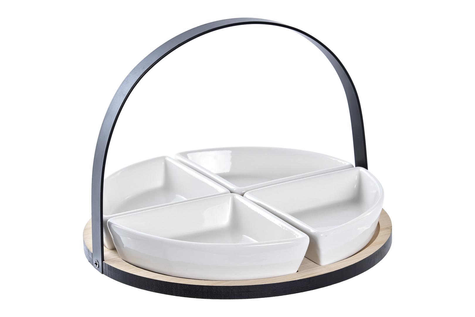 Dekodonia SET APERITIVO GRES Y BAMBÚ MEDIANO