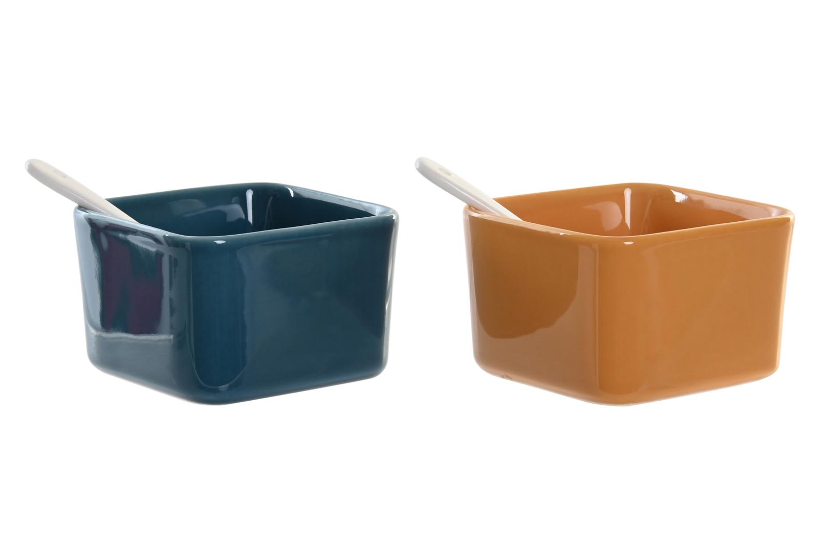 Dekodonia SET APERITIVO PORCELANA Y BAMBÚ GRANDE