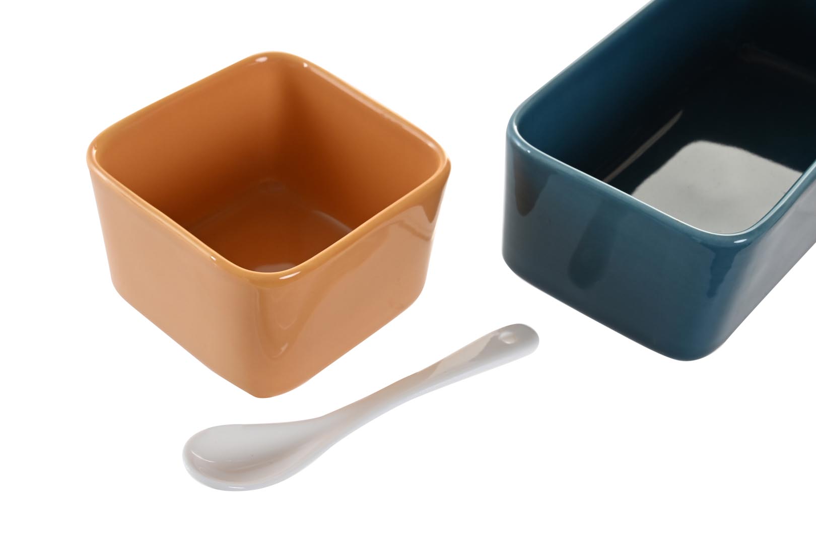 Dekodonia SET APERITIVO PORCELANA Y BAMBÚ PEQUEÑO