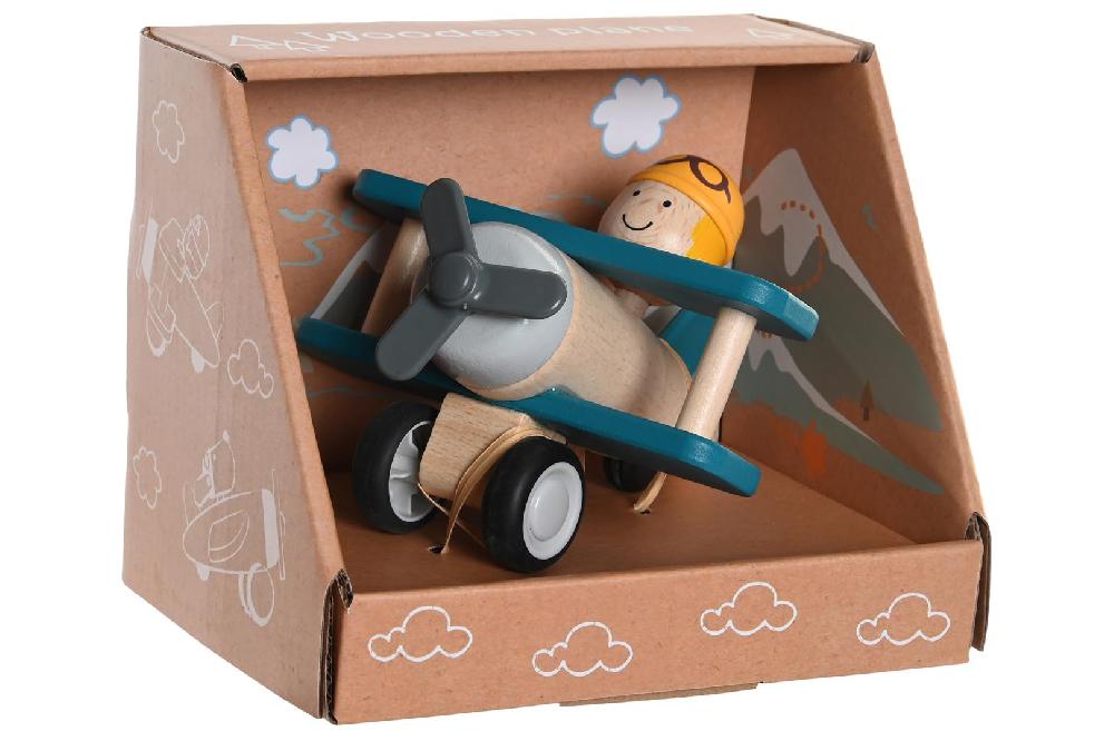 Dekodonia SET AVIONETAS JUGUETE MADERA