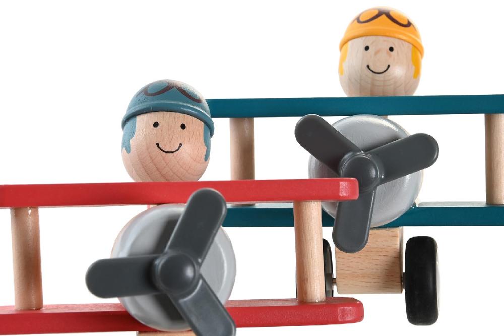 Dekodonia SET AVIONETAS JUGUETE MADERA