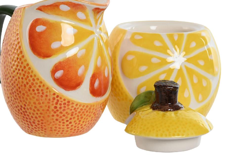 Dekodonia SET AZUCARERO Y JARRA GRES LIMÓN