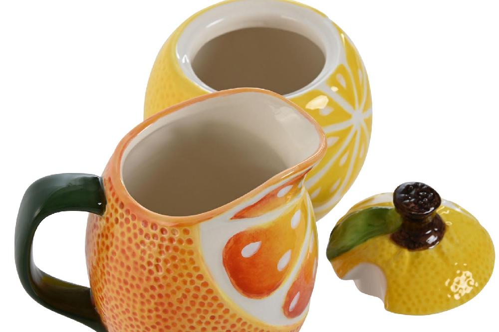 Dekodonia SET AZUCARERO Y JARRA GRES LIMÓN