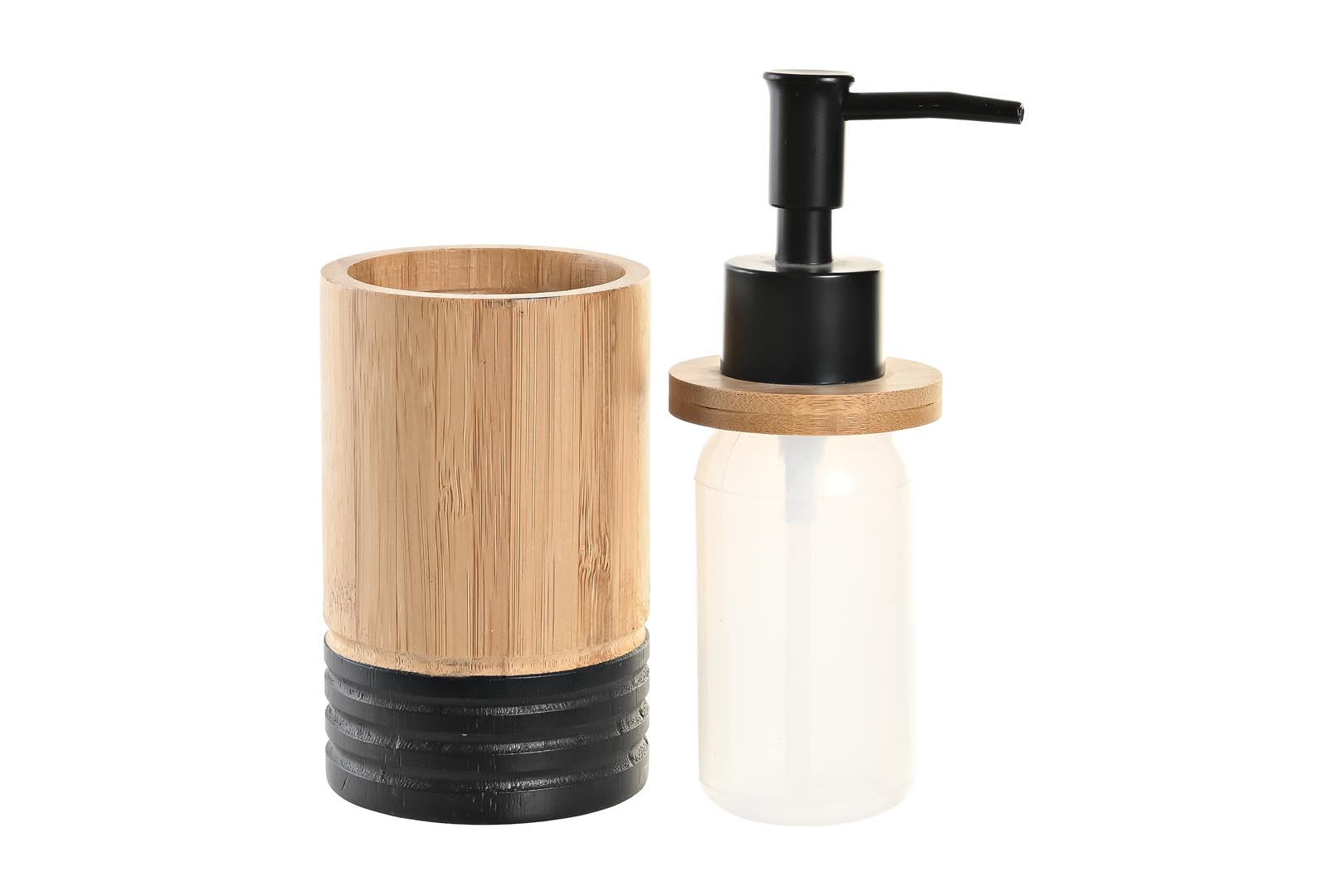 Dekodonia Set Baño Bambú Coba Negro