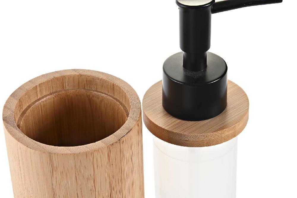 Dekodonia Set Baño Bambú Coba Negro