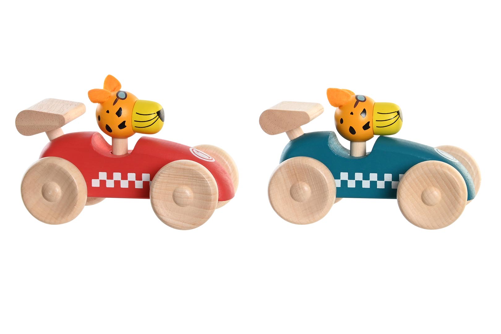 Dekodonia SET COCHES JUGUETE MADERA