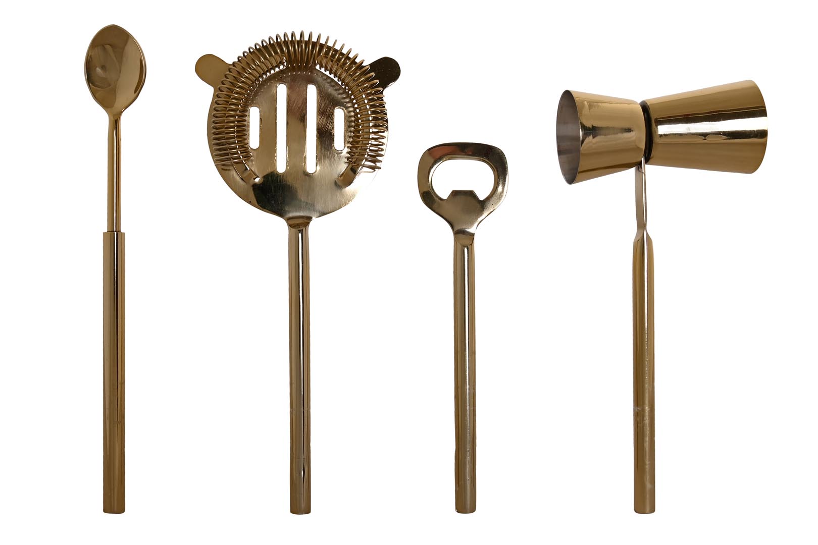 Dekodonia SET COCTELERÍA MÁRMOL DORADO