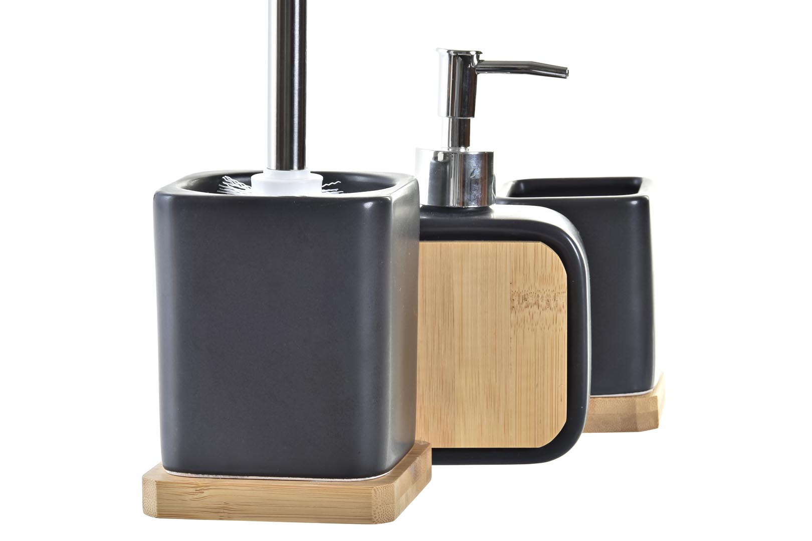 Dekodonia SET COMPLETO BAÑO NEGRO MATE