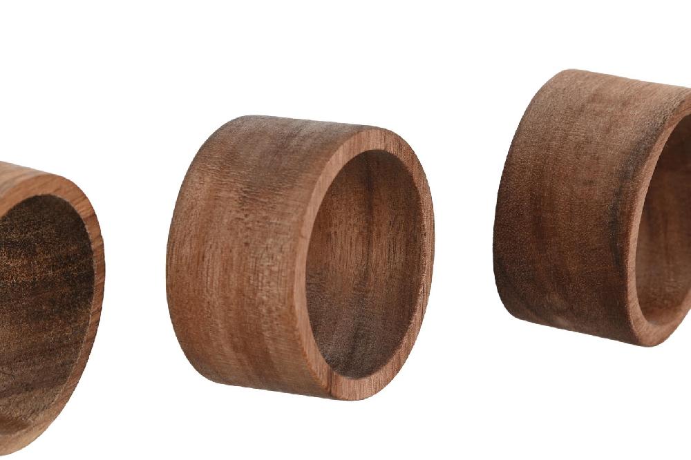 Dekodonia SET CUATRO SERVILLETEROS ACACIA