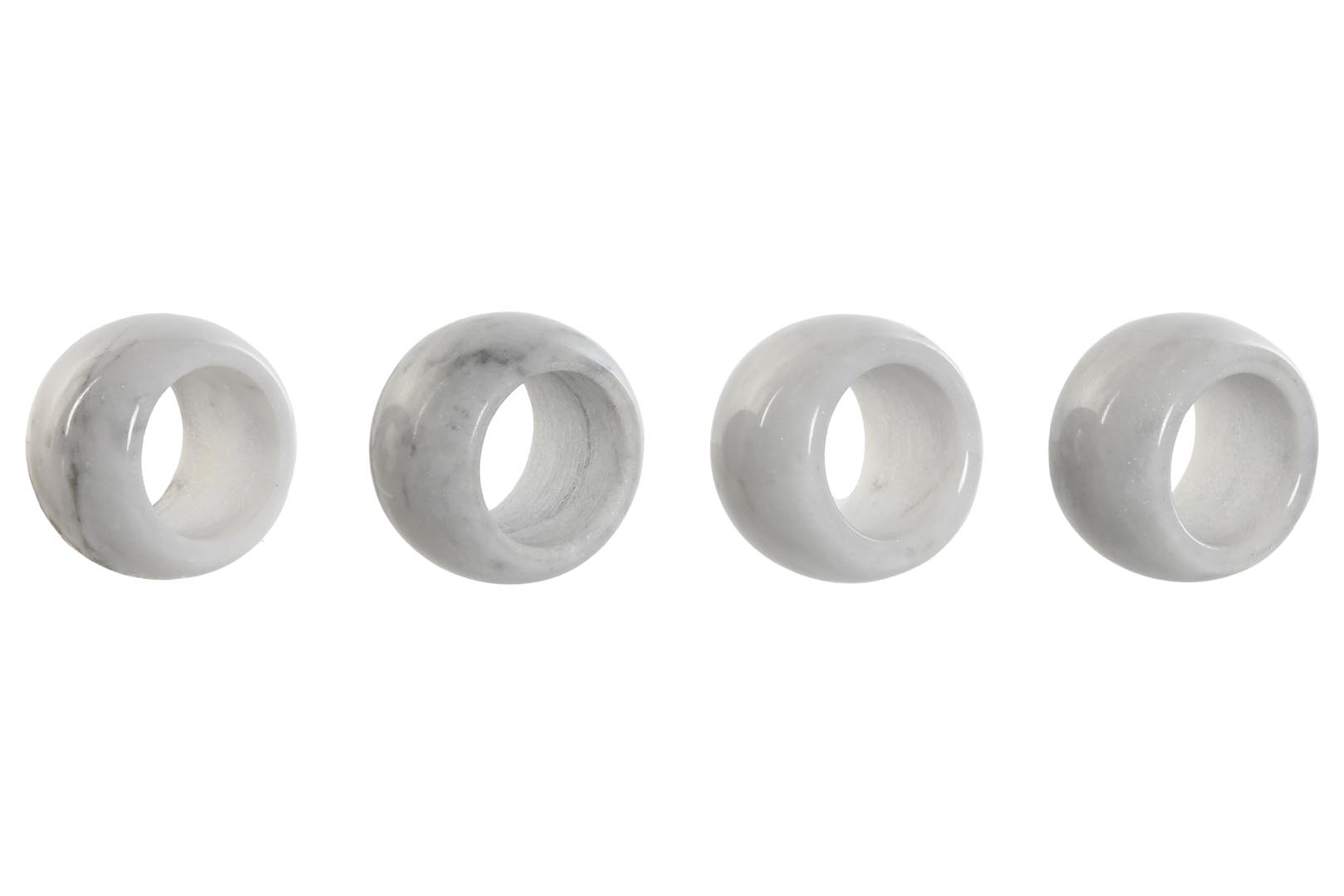 Dekodonia SET CUATRO SERVILLETEROS MÁRMOL