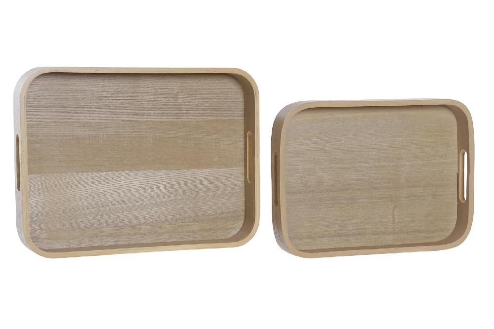 Dekodonia SET DOS BANDEJAS MADERA