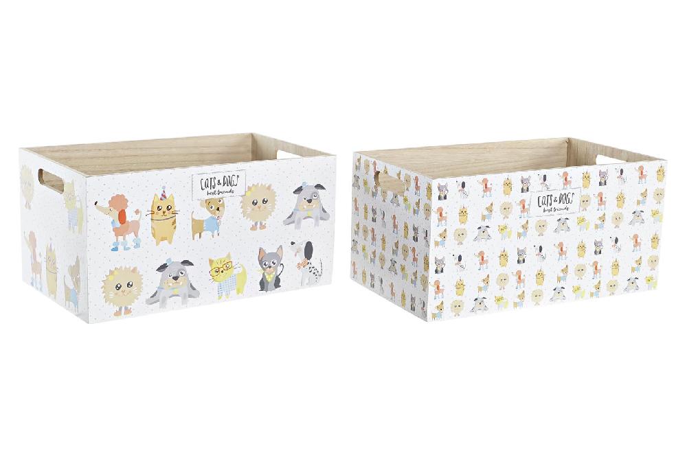 Dekodonia SET DOS CAJAS INFANTILES MADERA