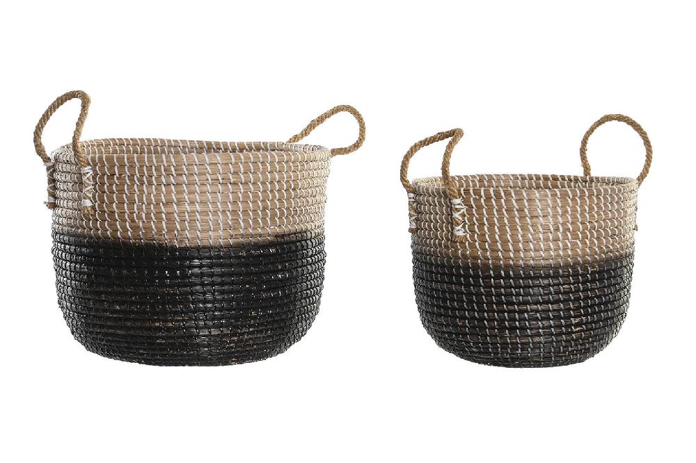Dekodonia Set dos Cesta Seagrass Natural