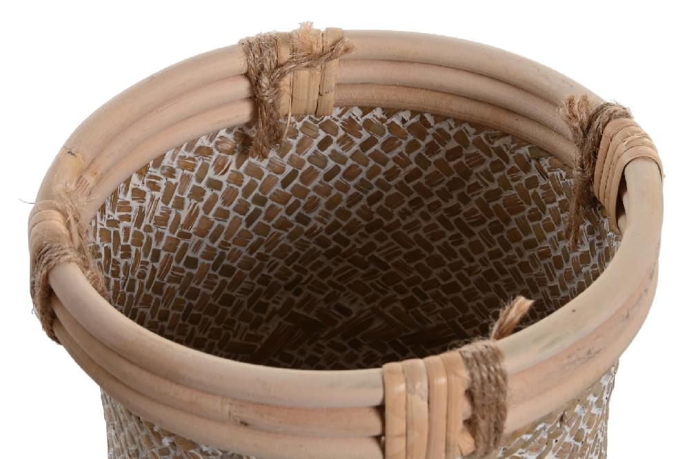 Dekodonia SET DOS CESTAS RATÁN Y PAJA