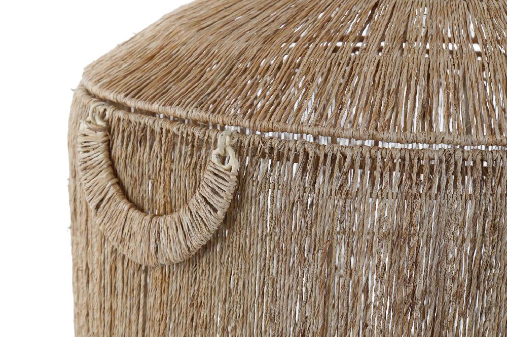 Dekodonia SET DOS CESTAS YUTE CON TAPA ALTAS