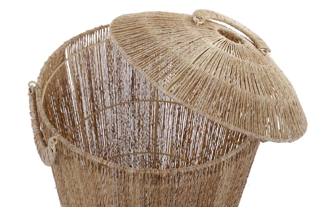 Dekodonia SET DOS CESTAS YUTE CON TAPA ALTAS