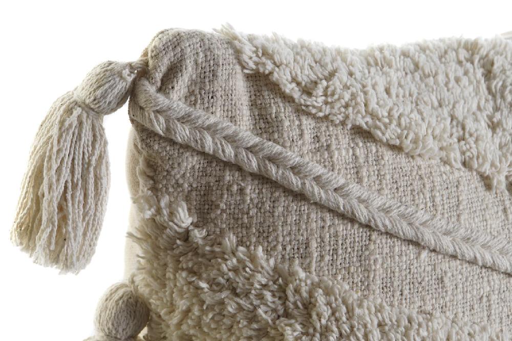 Dekodonia SET DOS COJINES ALGODÓN FLECOS