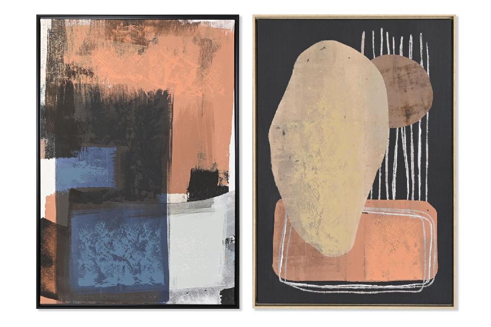 Dekodonia SET DOS CUADROS ABSTRACTOS