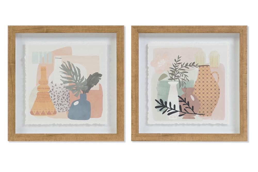 Dekodonia SET DOS CUADROS JARRÓNES