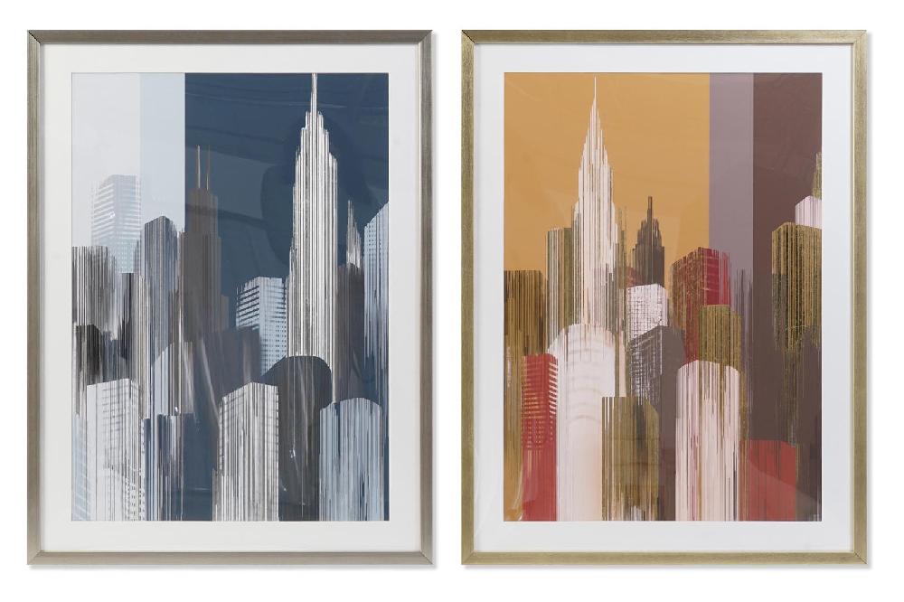 Dekodonia SET DOS CUADROS SKYLINE