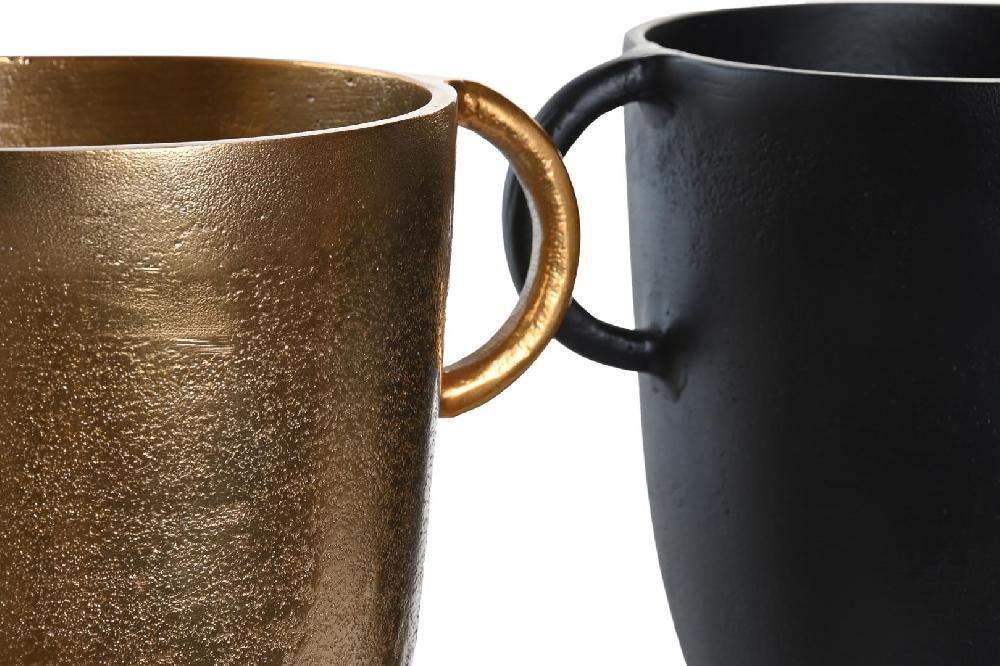 Dekodonia SET DOS JARRONES ALUMINIO BAJOS