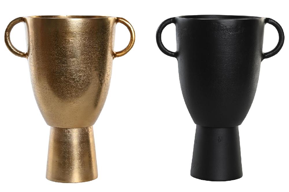 Dekodonia SET DOS JARRONES ALUMINIO BAJOS